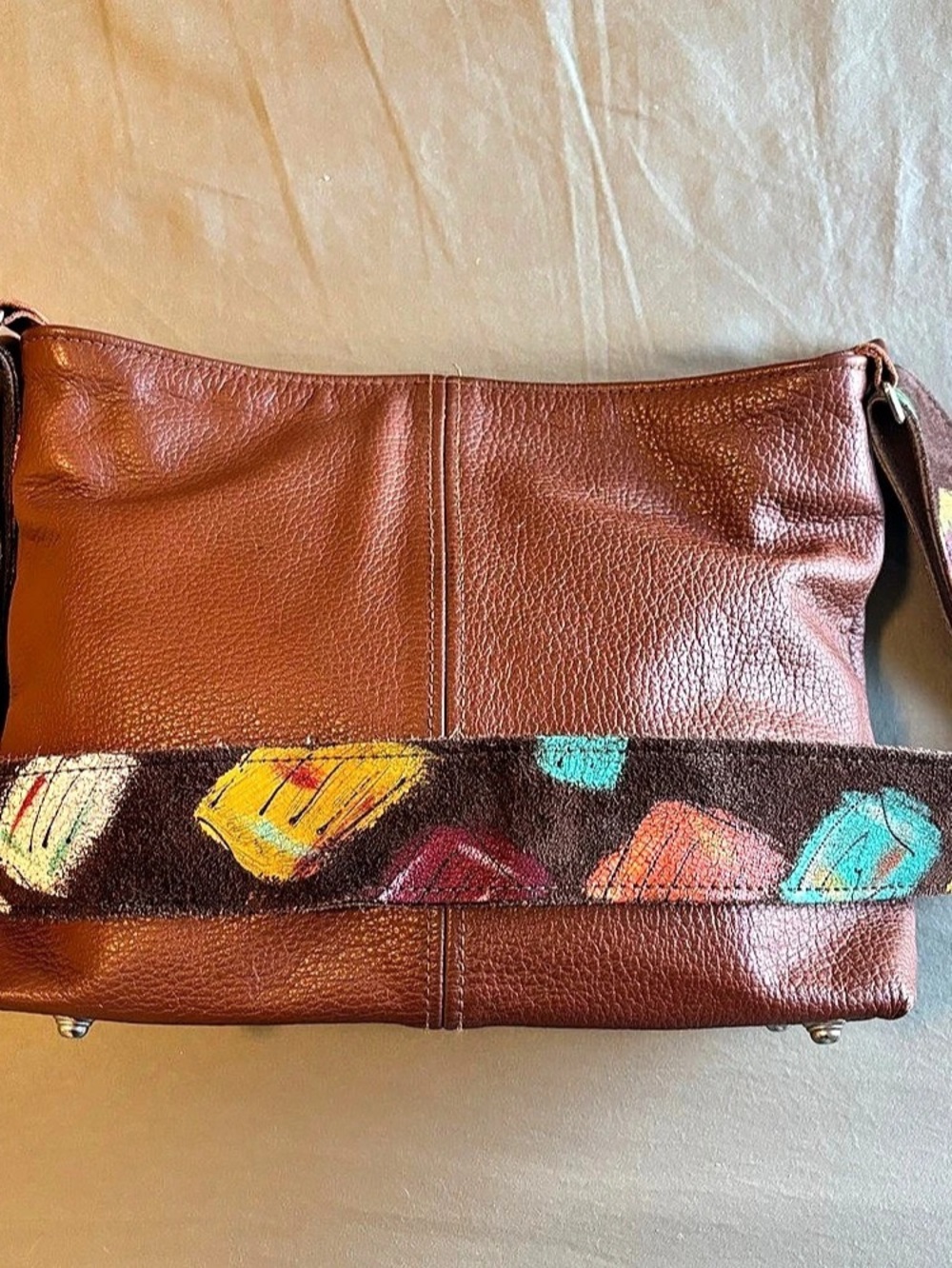 Katie Kalsi Brown Leather Shoulder Bag